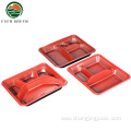 Hot Lunch Plastic Divided Food Disposable Compartment Tray